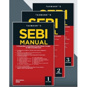 Taxmann's SEBI Manual 2022 (3 Volumes)